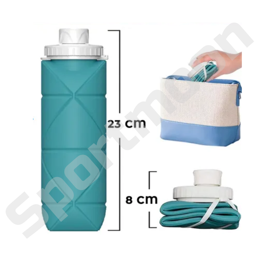 Botella Silicona Flexible 600ml